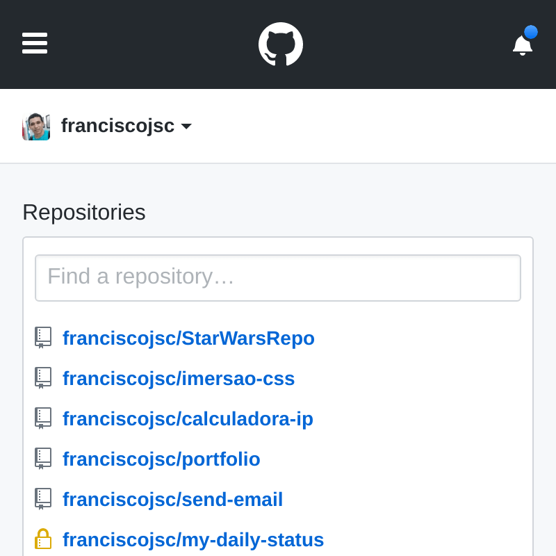 Projetos no GitHub